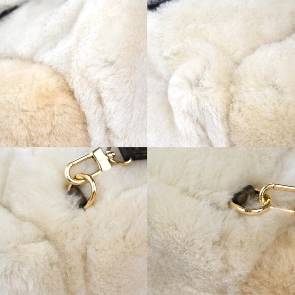 LOUIS VUITTON Nano Teddy Backpack Bag Monogram Shearling WE BN M11919 357RP006 - Picture 7 of 15
